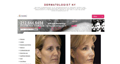 Desktop Screenshot of dermatologistny.org