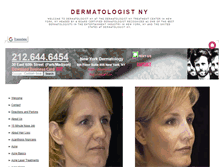 Tablet Screenshot of dermatologistny.org